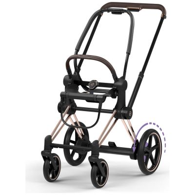 Châssis e-PRIAM 2026 Poussette électrique tout-terrain Rose Gold Cybex