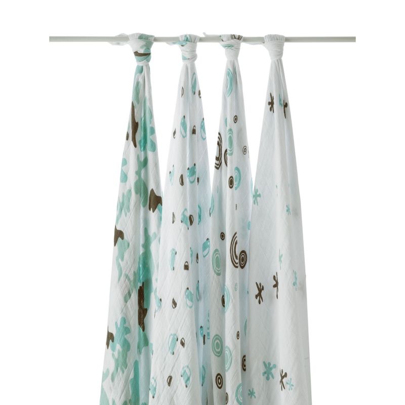 Lot de 4 maxi-langes Voitures aden + anais