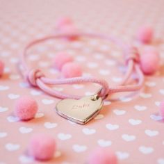 Bracelet enfant cordon Kids coeur (plaqué or jaune)