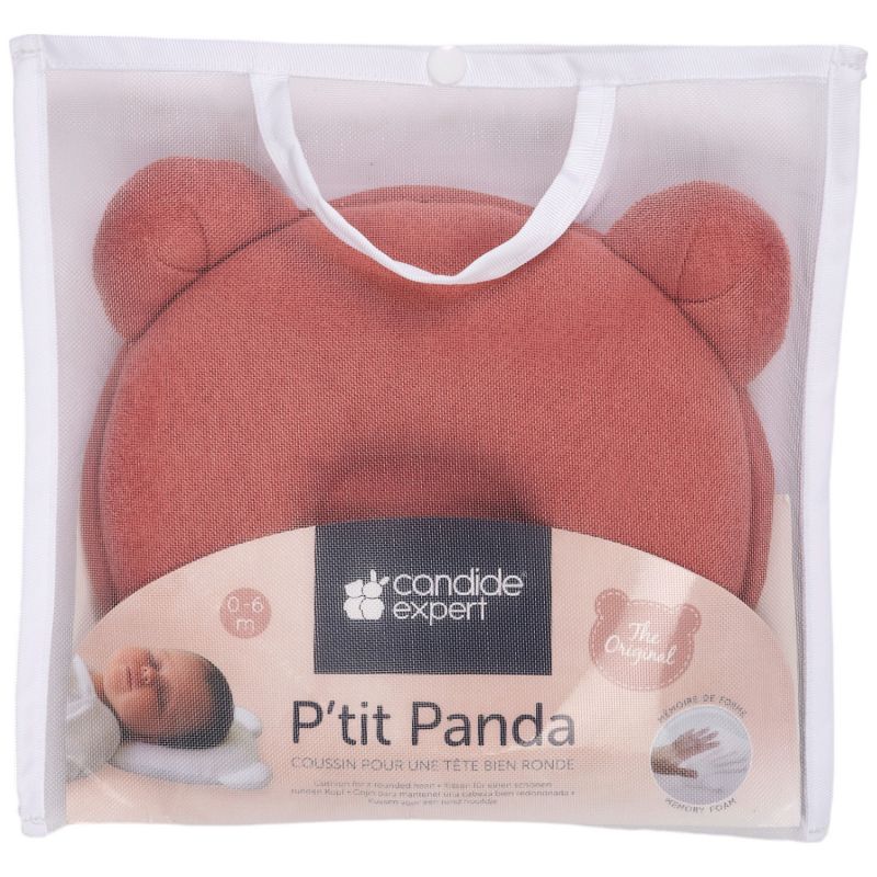 Coussin cale tête P'tit Panda Marsala Candide Packaging 2