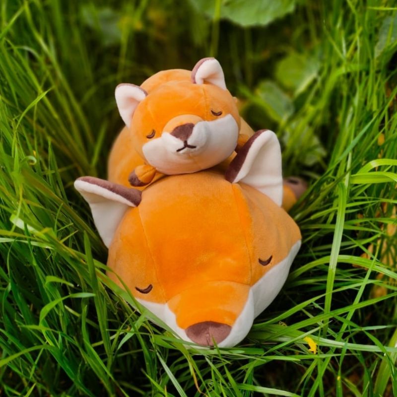 Porte-clé peluche Nemu Nemu Konta le Renard (11 cm) Trousselier Ambiance 6