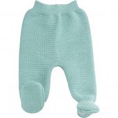 Pantalon en tricot Vert sauge (0-1 mois)