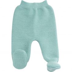 Pantalon en tricot Vert sauge (0-1 mois) - Trois Kilos Sept