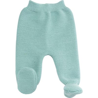Pantalon en maille Vert sauge (0-1 mois) Trois Kilos Sept