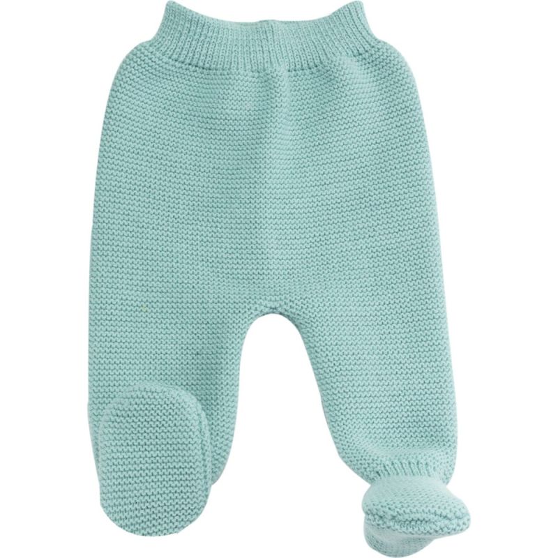 Pantalon en tricot Vert sauge (0-1 mois) Trois Kilos Sept Produit 1 grande taille