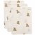 Variation Blanc, beige du produit Lot de 3 gants de toilette Mini Teddy Bear de la marque Jollein