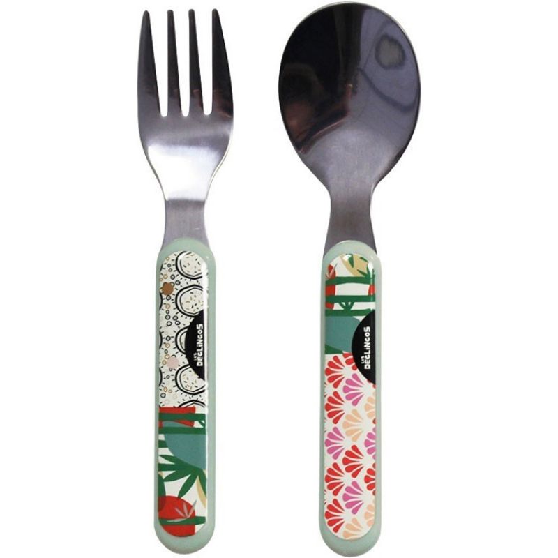 Set de 2 couverts Rototos le panda Les Déglingos