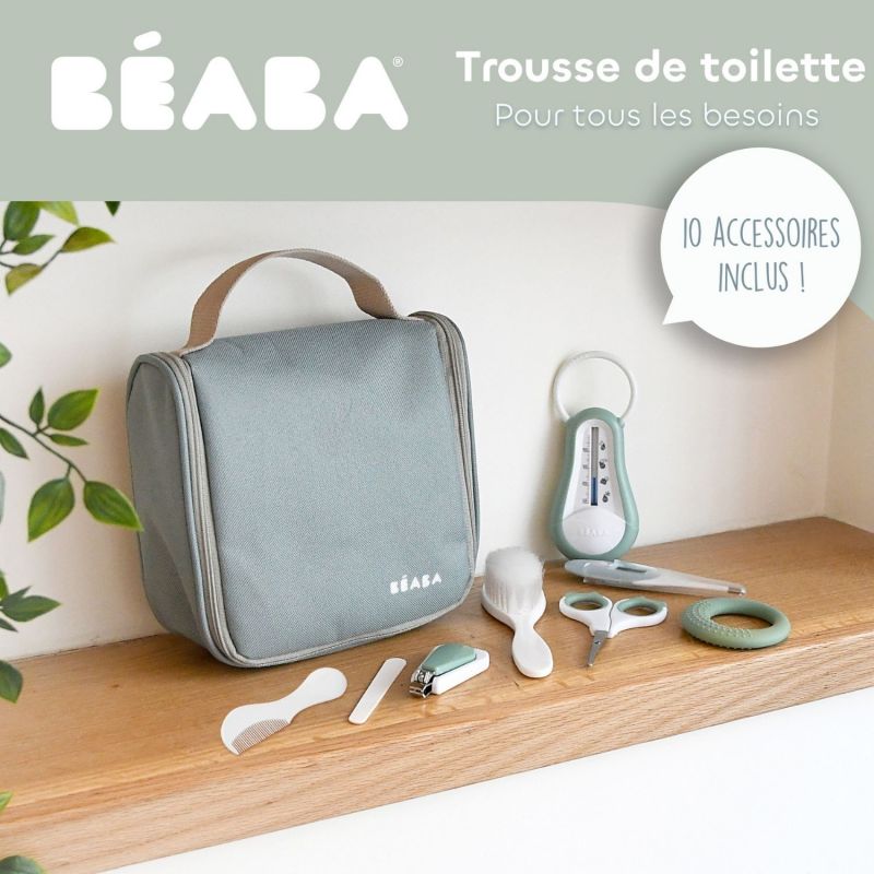 Trousse de soin Nomade Sauge (10 accessoires) Béaba Ambiance 7