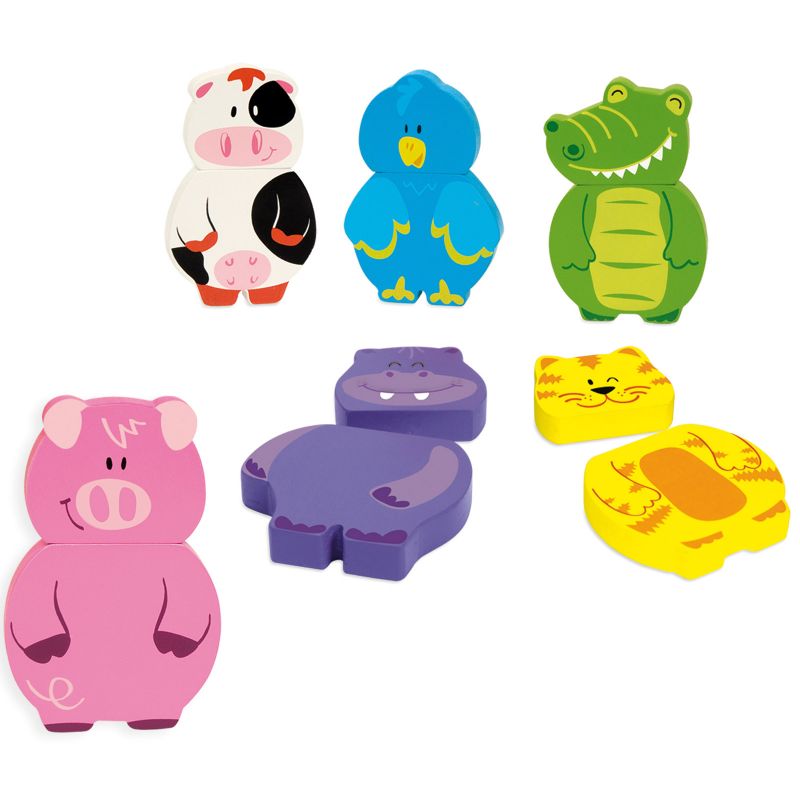 Puzzles animaux magnétiques (12 pièces) Goula