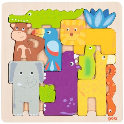 Puzzle en bois Safari (11 pièces)