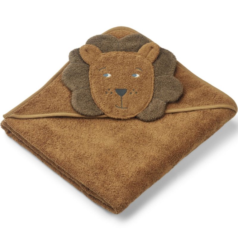 Cape de bain Augusta Lion golden caramel mix (100 x 100 cm) Liewood