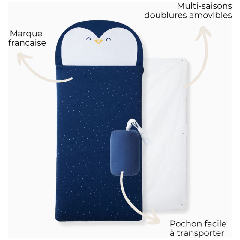 Sac de couchage Pingouin (7-10 ans) Les petites billes Produit 1
