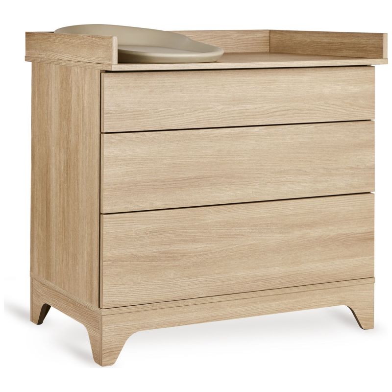 Commode à langer 3 tiroirs Tsugi Honey Ash Quax Produit 4