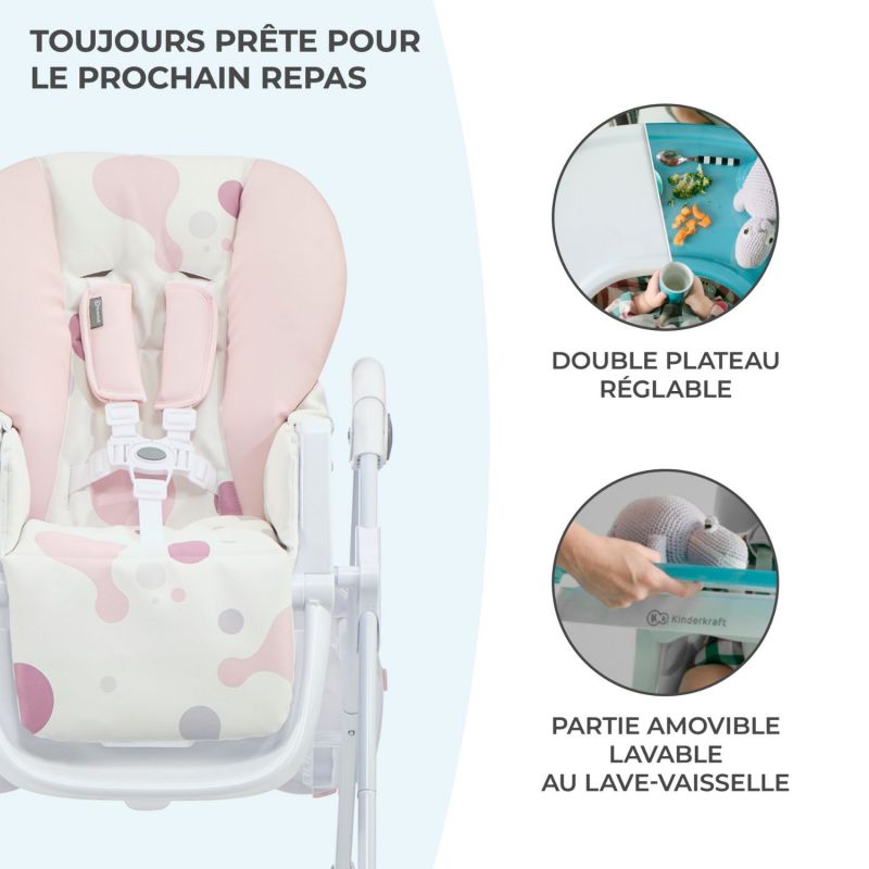 Chaise haute Yummy Pink Kinderkraft Produit 2