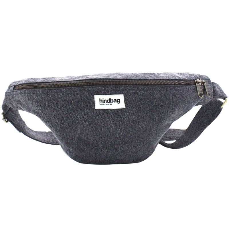 Sac banane L Sasha Denim Gris Hindbag Produit 1