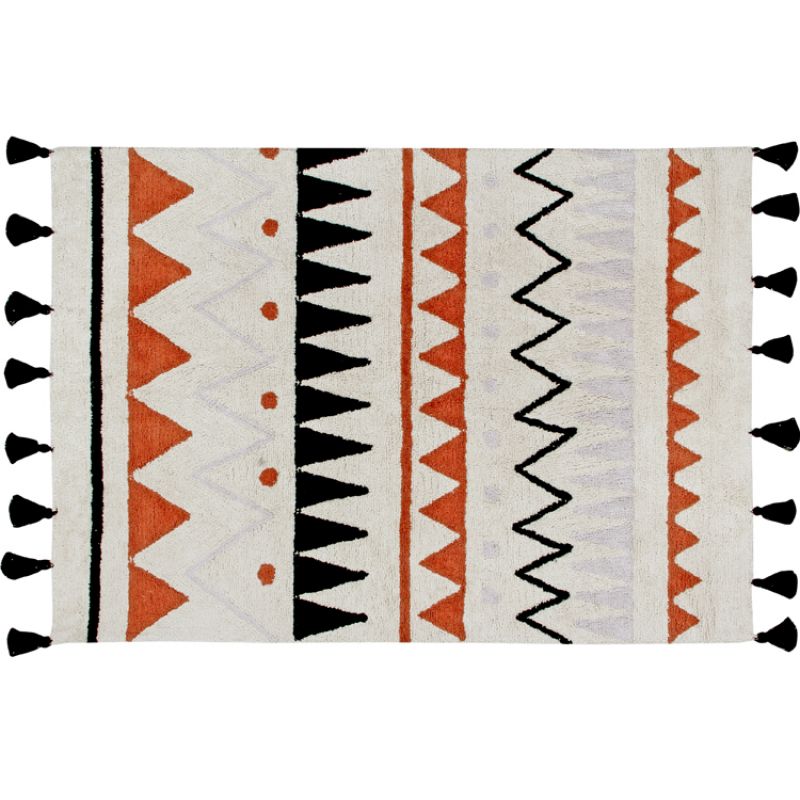 Tapis lavable Azteca Natural Terracotta (160 x 120 cm) Lorena Canals