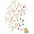 Variation Ecru, multicolore du produit Guirlande de pompons Dress-up de la marque Kid's Concept