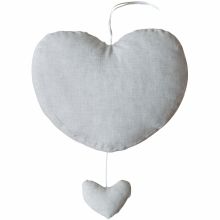 Coeur musical Sirène Grey (27 cm)  par Les Rêves d'Anaïs