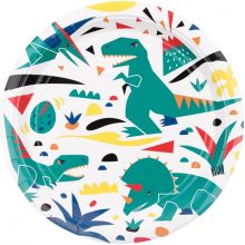 Lot de 8 assiettes en carton dinosaure Jurassic Park  par My Little Day