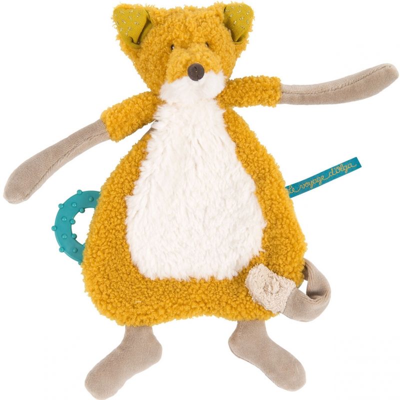 Doudou de dentition renard Chaussette Le voyage d'Olga Moulin Roty