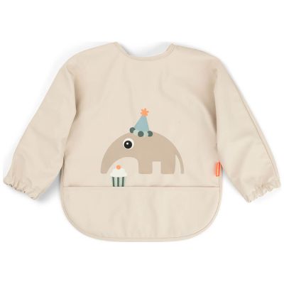 Bavoir à manches avec poche Celebration Sable