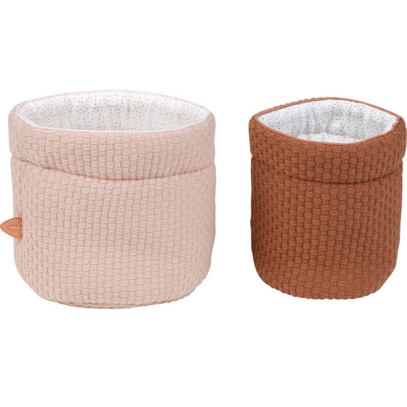 Lot de 2 paniers de rangement Susie & Bonnie Nattou