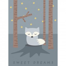 Affiche renard Sweet dreams (40 x 30 cm)  par Franck & Fischer 