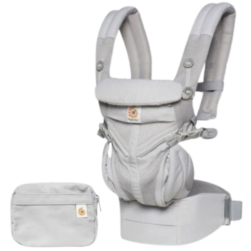 Porte bébé Omni 360 Cool Air Mesh gris perle - Reconditionné Ergobaby