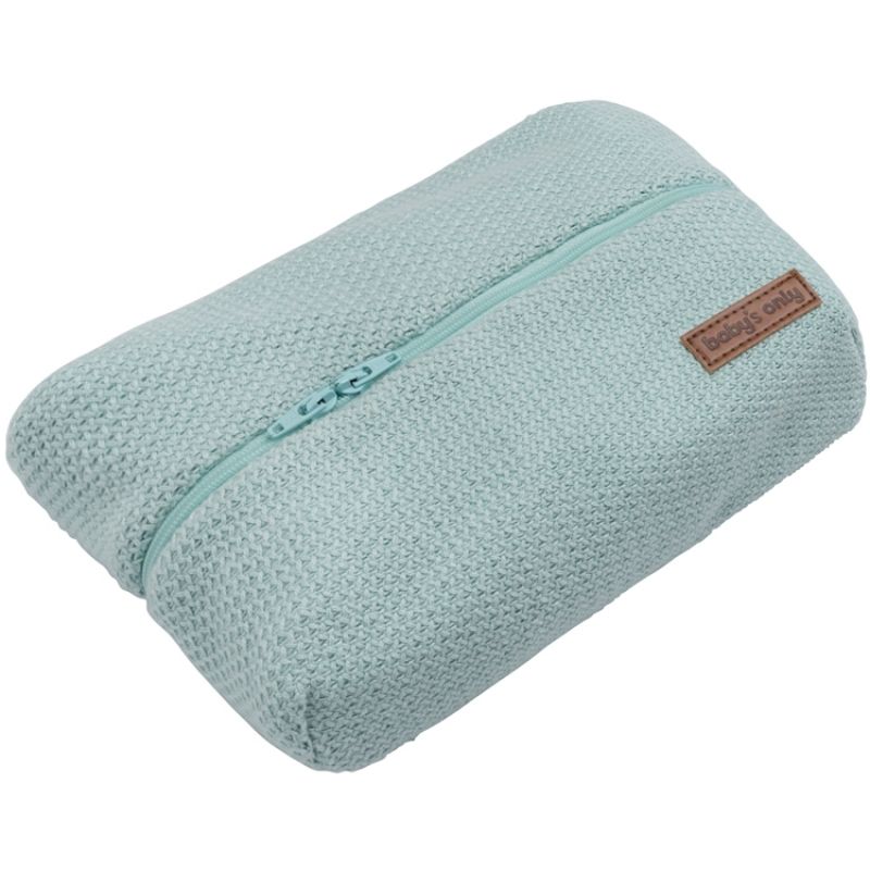 Pochette à lingettes vert d'eau Classic Baby's Only