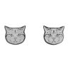 Boucles d'oreilles Chat Argent Mava Produit 1