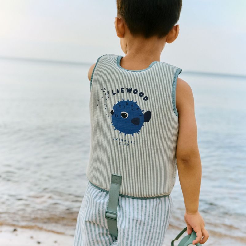 Gilet de natation Dove Seersucker Peppermint-Sandy (3-4 ans) Liewood Ambiance 7