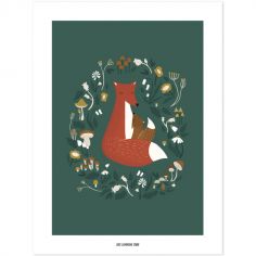 Affiche renard Forest Happiness (30 x 40 cm)
