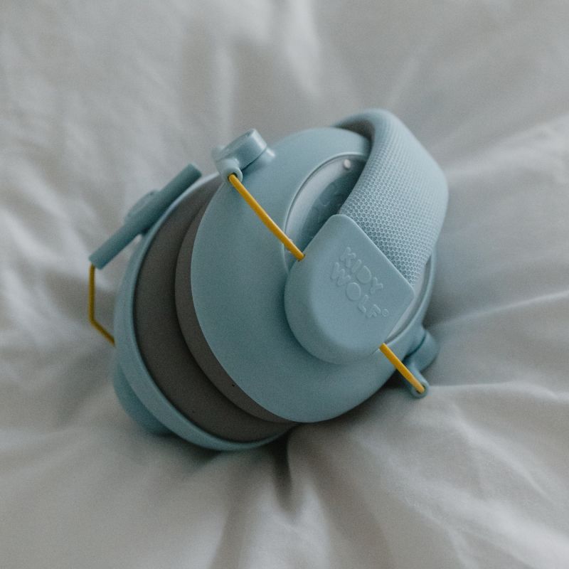 Casque anti-bruit à coques interchangeables KIDYNOISE vert d'eau KIDYWOLF Ambiance 7