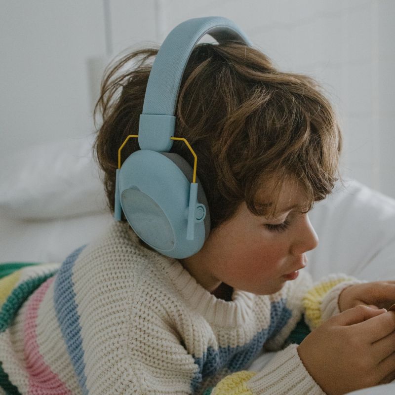 Casque anti-bruit à coques interchangeables KIDYNOISE vert d'eau KIDYWOLF Ambiance 9