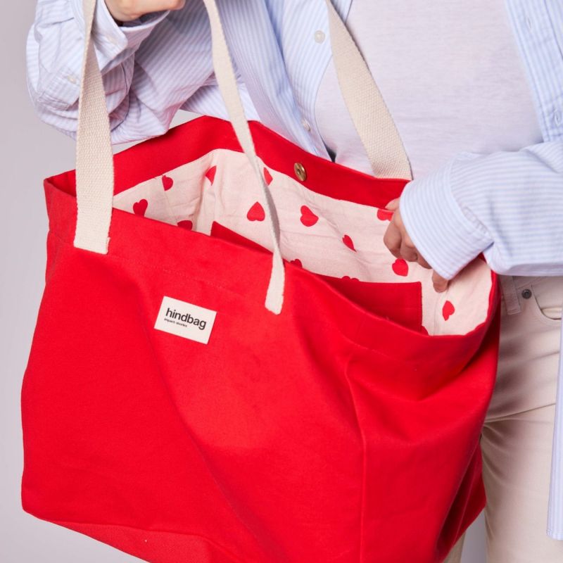 Sac cabas Claude Rouge Carmin Hindbag Ambiance 1