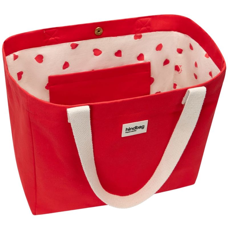 Sac cabas Claude Rouge Carmin Hindbag Ambiance 4