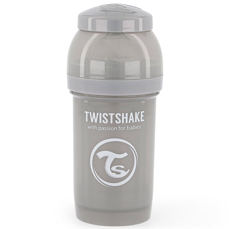 Biberon anti-colique gris pastel (180 ml) Twistshake