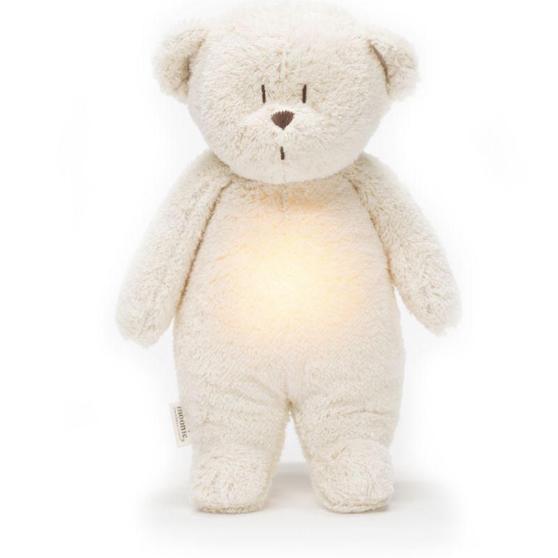 Peluche veilleuse Ours vintage blanc polaire Moonie Produit 1 grande taille