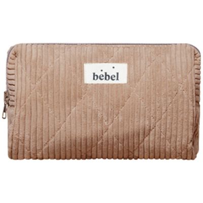 Trousse de toilette mini Velours noisette BEBEL