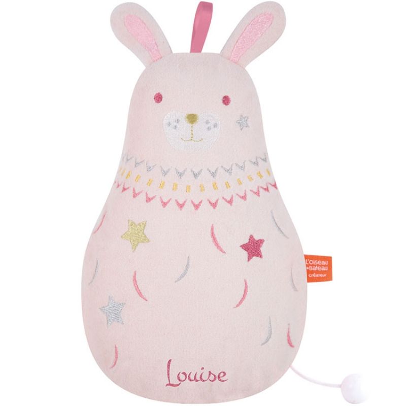 Peluche musicale Dounimaux Lapin (personnalisable) L'oiseau bateau