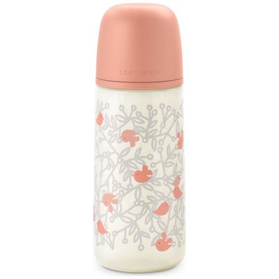 Biberon tétine SXPro L Birdies Rose (360Ml) Suavinex