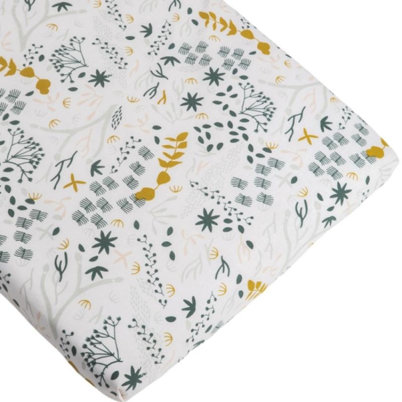 Drap housse de berceau en coton bio Yukari (40 x 80 cm) Kadolis