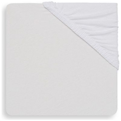 Drap housse en jersey Blanc (60 x 120 cm)