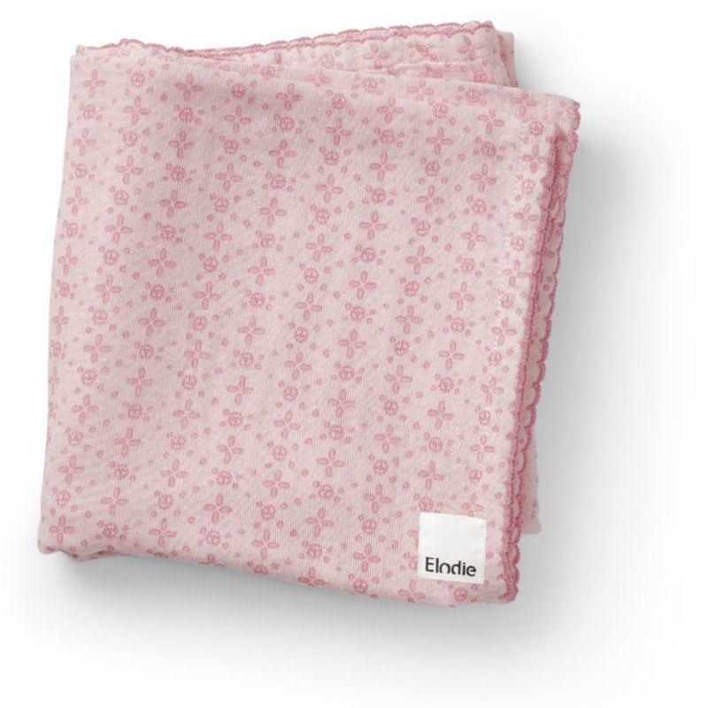 Couverture en mousseline de bambou Embroidery Anglaise Pink Elodie Details Produit 1