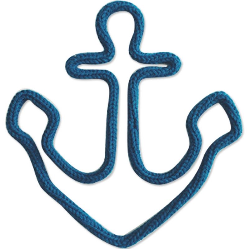 Déco murale ancre marine en tricotin (personnalisable) Charlie & June