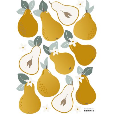 Planche de stickers A3 poires Pears  par Lilipinso
