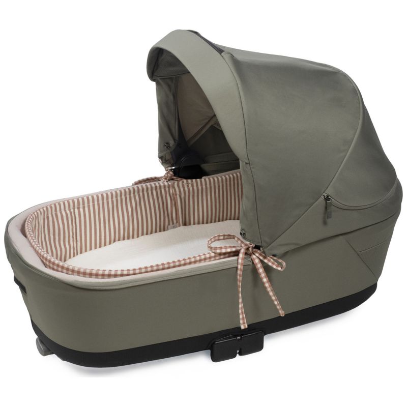 Housse de nacelle avec tiges et drap housse pour nacelle Rayures Moka Walking Mum Produit 6