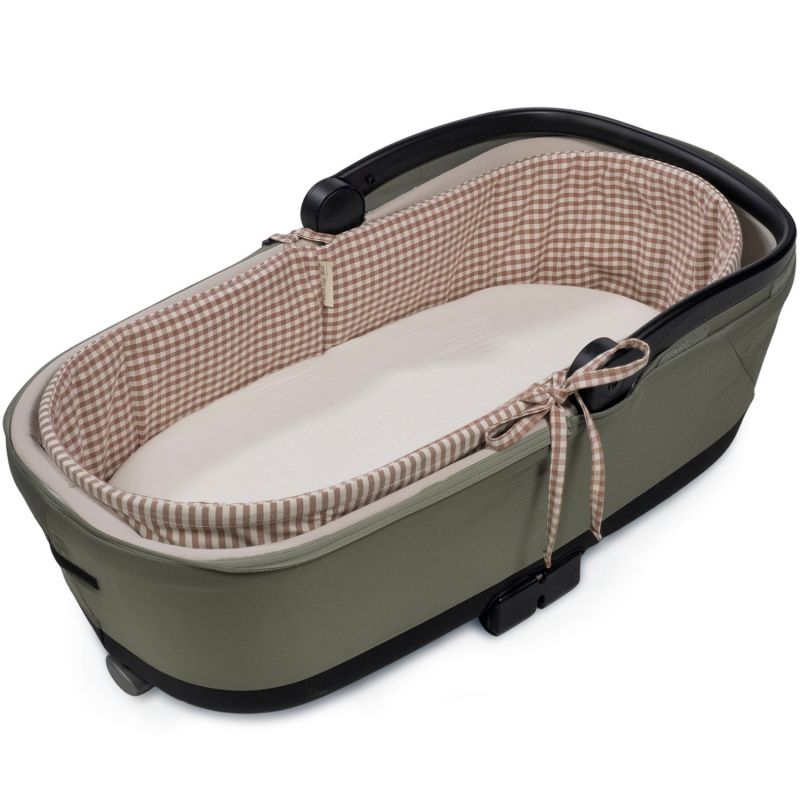 Housse de nacelle avec tiges et drap housse pour nacelle Rayures Moka Walking Mum Produit 8