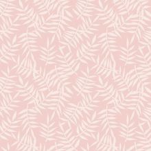 Papier peint motif feuillage rose (10 m)  par Lilipinso
