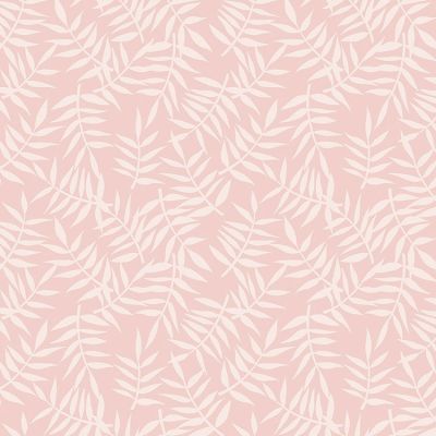 Papier peint motif feuillage rose (10 m) : Lilipinso